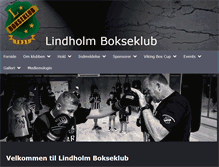 Tablet Screenshot of lindholm-bokseklub.dk